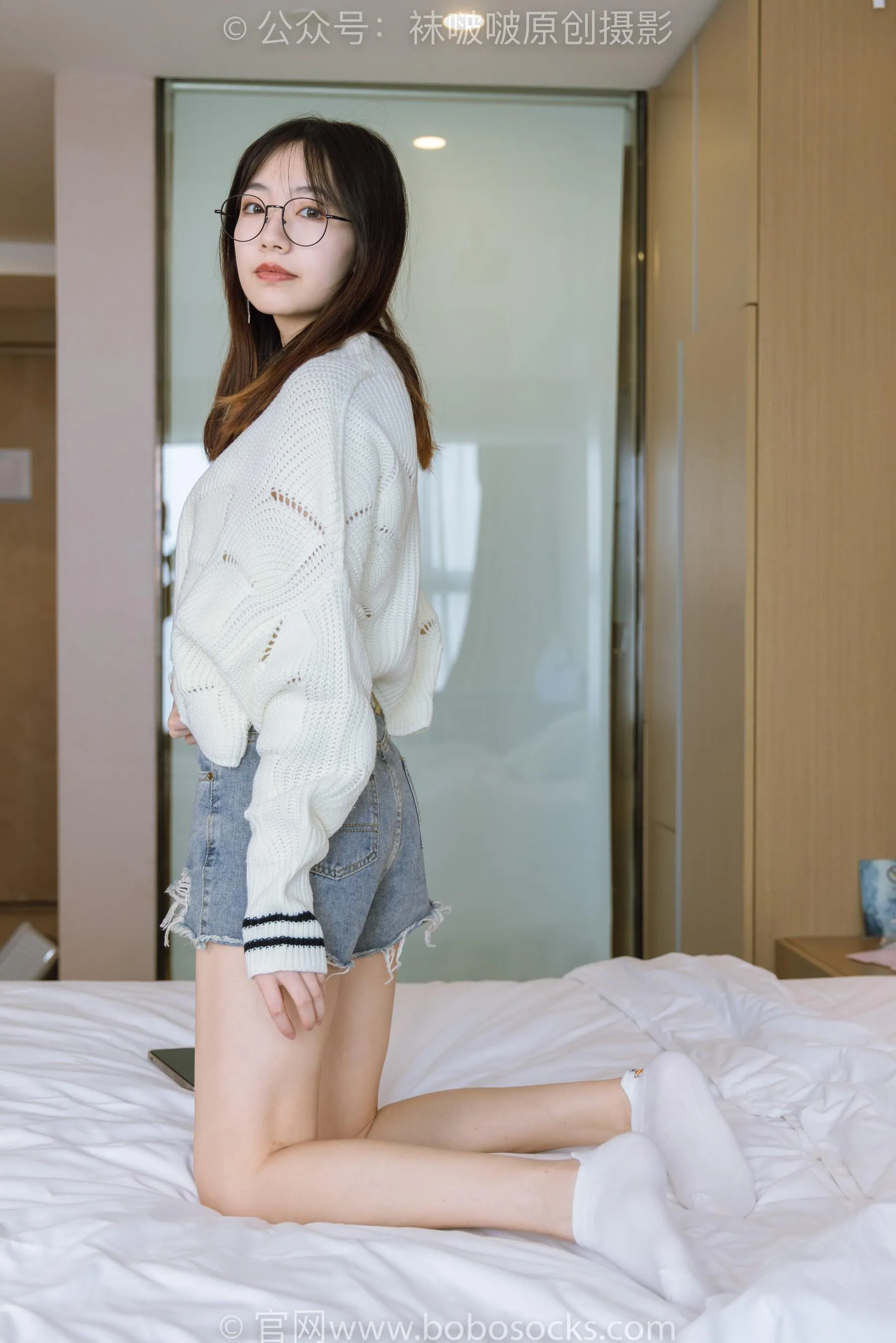[BoBoSocks袜啵啵]NO.222 小甜豆-长靴、白棉袜、裸足[23] [47P]插图3